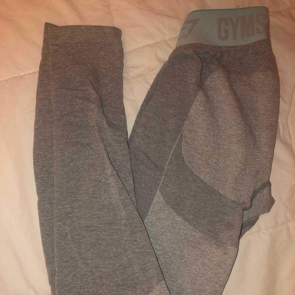Gymshark Flex Leggings - Light Blue/Light Gray